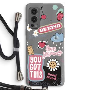 Positivity: OnePlus Nord 2 5G Transparant Hoesje met koord