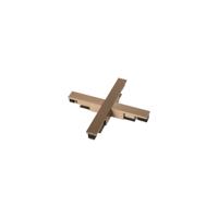 Lucide Premium LINIAL X -koppelstuk - 1-fase Railsysteem / Railverlichting - Smart - 48V Track - Mat Zwart Chroom