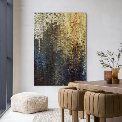 Urban Cotton Wandkleed 'Drops' 110 x 145cm in Frame - black