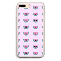 Smiley watermeloenprint: iPhone 7 Plus Transparant Hoesje