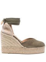 Castañer espadrilles compensées 105 mm - Vert