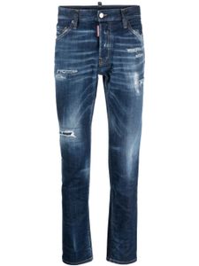 DSQUARED2 jean slim à effet usé - Bleu