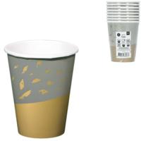 Folat drinkbekers wegwerp golden dawn 250 ml 8 stuks | 24 stuks