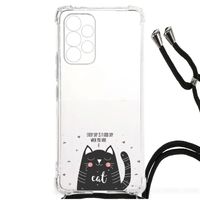Samsung Galaxy A53 Stevig Bumper Hoesje Cat Good Day - thumbnail