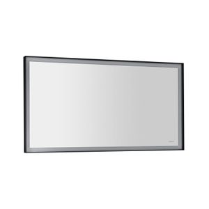 Badkamerspiegel Sapho Sort Led 120x70 cm LED-Verlichting Frame Mat Zwart