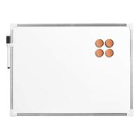 Whiteboard/memobord magnetisch - met marker en magneten - rose goud - 30 x 40 cm   -