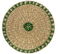 Geweven ronde structuur vinyl tapijt met texturen