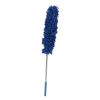 Telescoop plumeau - extra lang 80 tot 280 cm - XXL - blauw - stofvanger - duster - uitschuifbaar