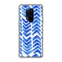 Blauwe pijlen: OnePlus 8 Pro Transparant Hoesje