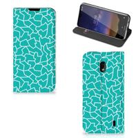 Nokia 2.2 | Bookcase | Cracks Blue Nokia 2.2 | Bookcase | Cracks Blue