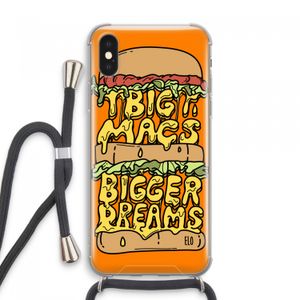 Big Macs Bigger Dreams: iPhone XS Max Transparant Hoesje met koord