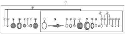Shimano nexus 7 binnenwerk rollerbrake y3et98010