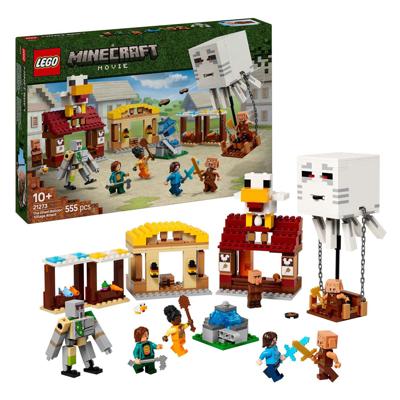 LEGO minecraft 21273 de ghast-ballon aanval op het dorp