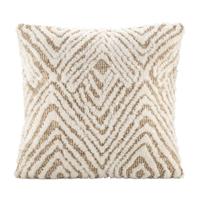 2e Halve Prijs Leen Bakker - Sierkussen Josh - Zand/off-white - 45x45 Cm - Polyester/Katoen - Beige#Wit