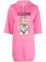 Moschino Teddy Bear-print organic cotton minidress - Rose