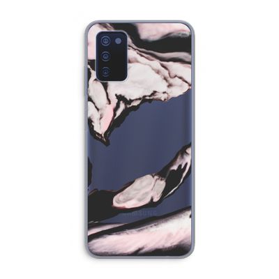 Roze stroom: Samsung Galaxy A03s Transparant Hoesje