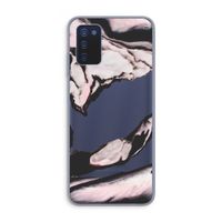 Roze stroom: Samsung Galaxy A03s Transparant Hoesje