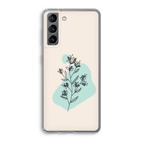 Violets are blue: Samsung Galaxy S21 Transparant Hoesje
