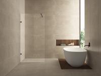 Inloopdouche Wiesbaden Less | 120x200 cm | Nano-coating | Incl.Stabilisatiestang | Helder glas | Gunmetal beslag