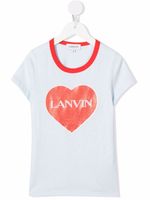 Lanvin Enfant t-shirt Mini-Me à logo imprimé - Bleu