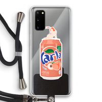 S(peach)less: Samsung Galaxy S20 Transparant Hoesje met koord