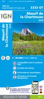 Wandelkaart - Topografische kaart 3333OT Massif de la Chartreuse Nord | IGN - Institut Géographique National - thumbnail
