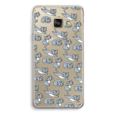 Poezen: Samsung Galaxy A3 (2016) Transparant Hoesje