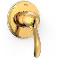Douchekraan Tres Clasic | Inbouw | Mengkraan | Incl.Inbouwdeel | 1-weg | Vintage | Goud glans