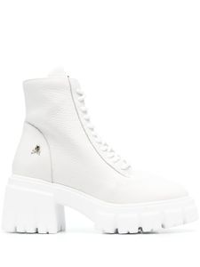 Philipp Plein bottines à intérieur texturé - Blanc