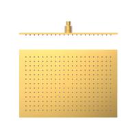 Hoofddouche Tres Selection | 31x45 cm | Rechthoek | 24k Goud mat