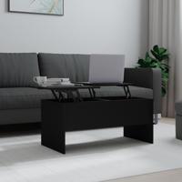 Salontafel 102x50,5x46,5 cm bewerkt hout zwart