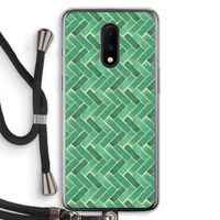 Moroccan tiles 2: OnePlus 7 Transparant Hoesje met koord