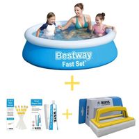 Bestway Zwembad - Fast Set - 183 x 51 cm - Inclusief Reparatiesetje & 75 Teststrips & Scrubborstel - thumbnail