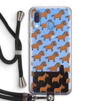 Pony: Samsung Galaxy A40 Transparant Hoesje met koord