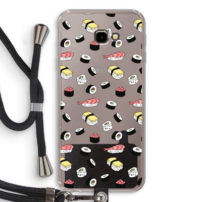 Sushi time: Samsung Galaxy J4 Plus Transparant Hoesje met koord