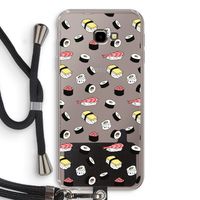 Sushi time: Samsung Galaxy J4 Plus Transparant Hoesje met koord