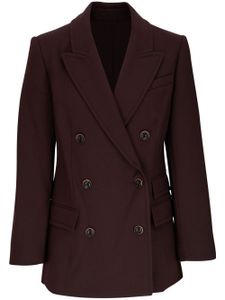 ZIMMERMANN blazer croisé à revers cranté - Marron