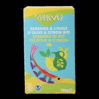 Fish 4 Ever Sardines olijfolie citroen 120 Gram
