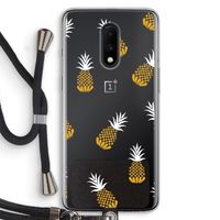 Ananasjes: OnePlus 7 Transparant Hoesje met koord