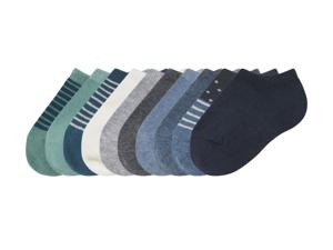 lupilu 10 paar kinder sokken (turquoise/blauw/navy, 27/30)