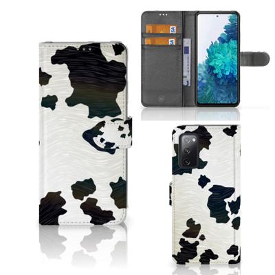 Samsung Galaxy S20 FE | Telefoonhoesje | Met pasjeshouder | Koeienvlekken