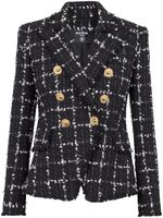 Balmain blazer 6-Button en tweed - Noir