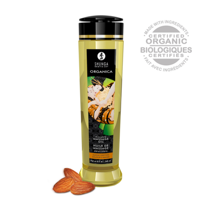 Shunga Organica Massage Olie - Amandel Zoetheid - 8 fl oz / 240 ml
