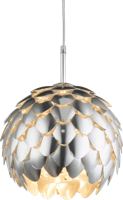 Hanglamp aluminium schubben &apos;Amelie&apos; E27 fitting 300mm