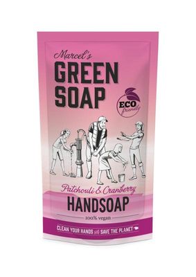 Handzeep patchouli & cranberry navul