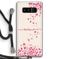 Hartjes en kusjes: Samsung Galaxy Note 8 Transparant Hoesje met koord