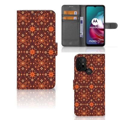 Motorola Moto G10 | G20 | G30 | Telefoon Hoesje | Batik Brown