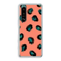 Pink Cheetah: Sony Xperia 5 III Transparant Hoesje