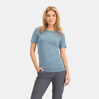 Pure Merino T-Shirt Dames | Light Denim | S
