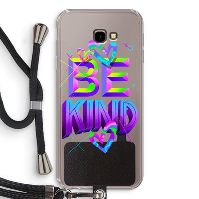 Be Kind: Samsung Galaxy J4 Plus Transparant Hoesje met koord